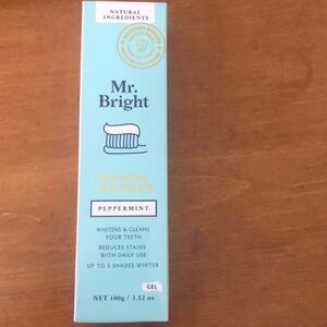Mr. Bright natural peppermint toothpaste. Brand new. 3.5 0z